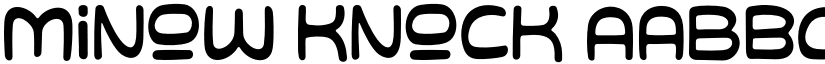 Minow Knock font