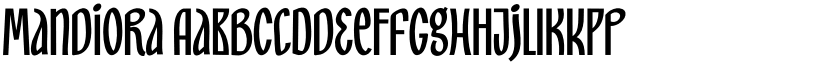 Mandiora font
