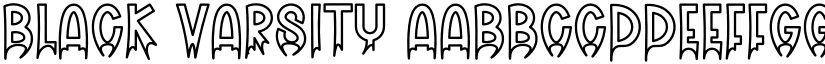 Black Varsity font download