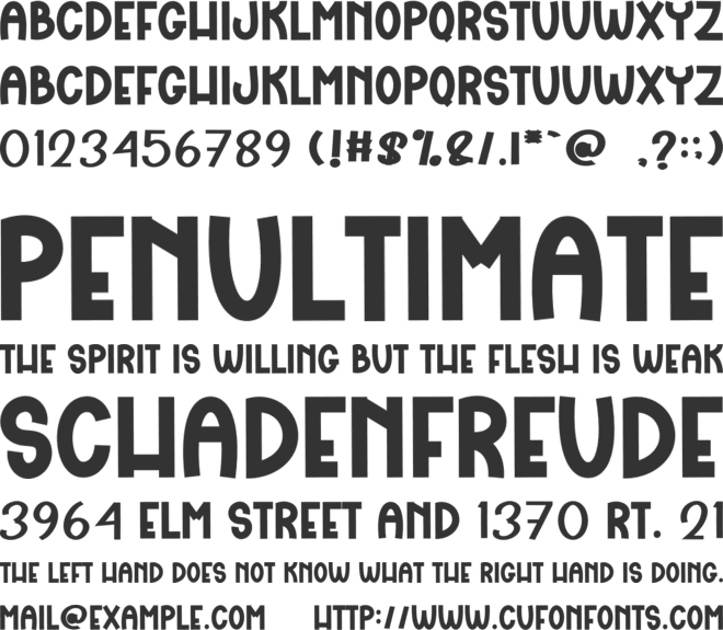 Yellow Beach font preview