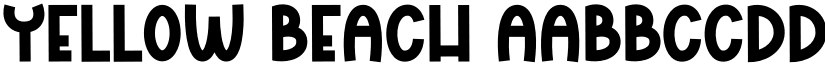 Yellow Beach font
