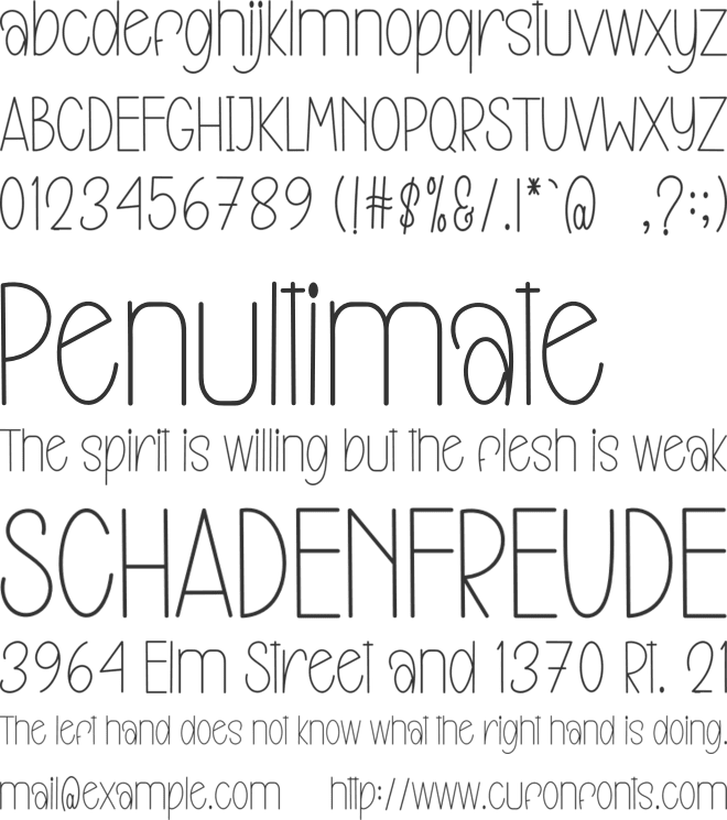 Beach Coconut font preview