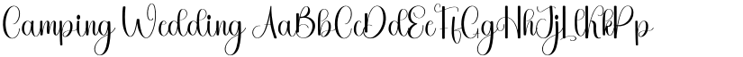 Camping Wedding font download