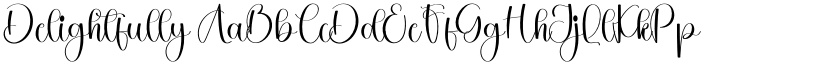 Delightfully font