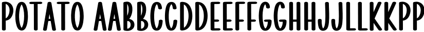 Potato font