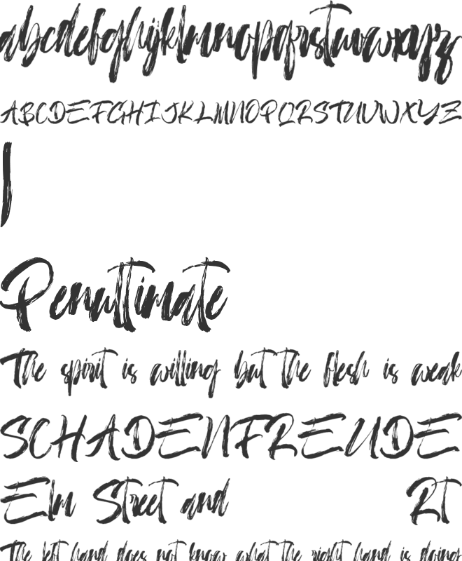 Ensticha font preview