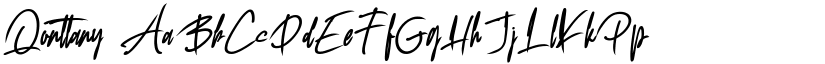 Qonttany font