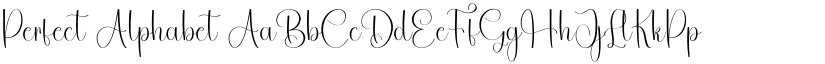 Perfect Alphabet font