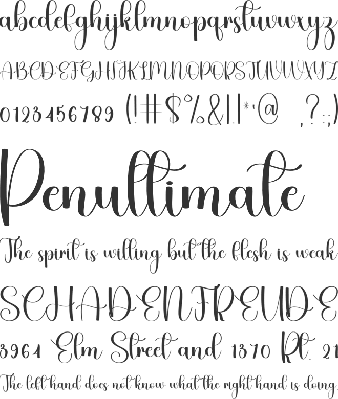 Magical Lovely font preview