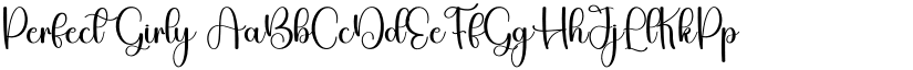 Perfect Girly font