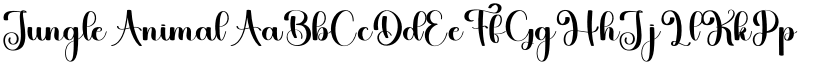 Jungle Animal font