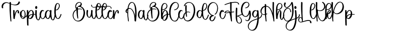 Tropical  Butter font