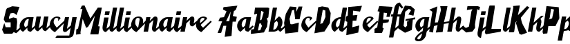 SaucyMillionaire font