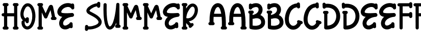 Home Summer font