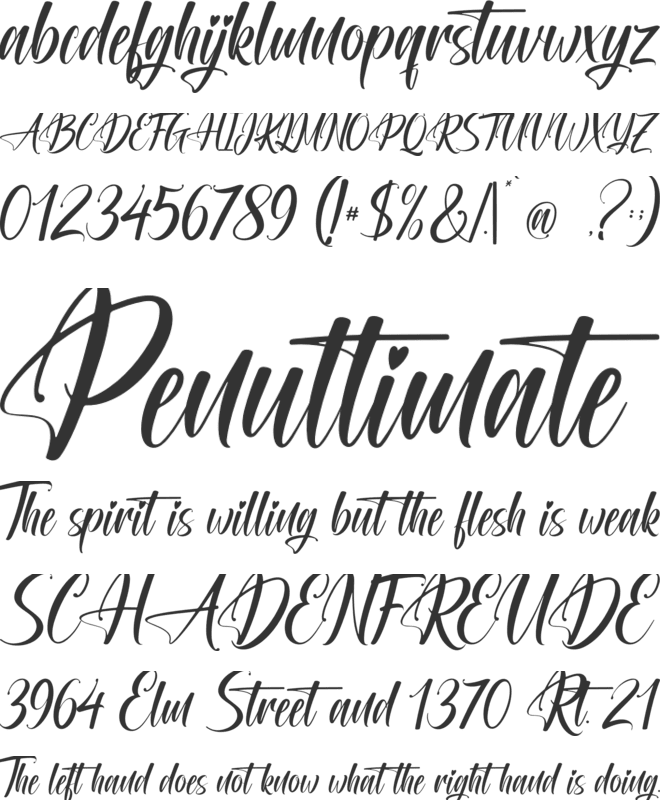 Eternal Monarch font preview