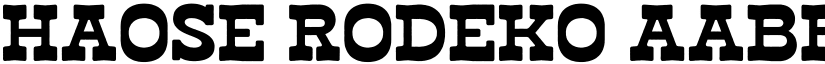 Haose Rodeko font