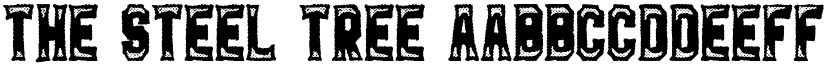 The Steel Tree font
