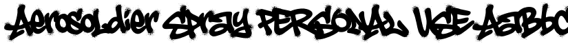 Aerosoldier Spray PERSONAL USE font