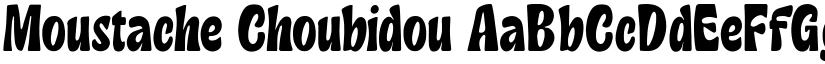 Moustache Choubidou font download