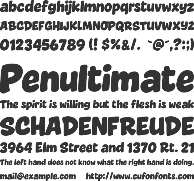 Vaseline Extra font preview