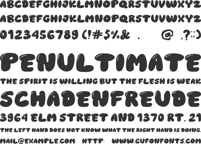 Peace Man font preview