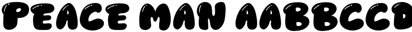 Peace Man font