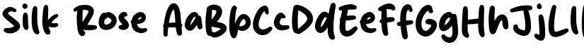 Silk Rose font