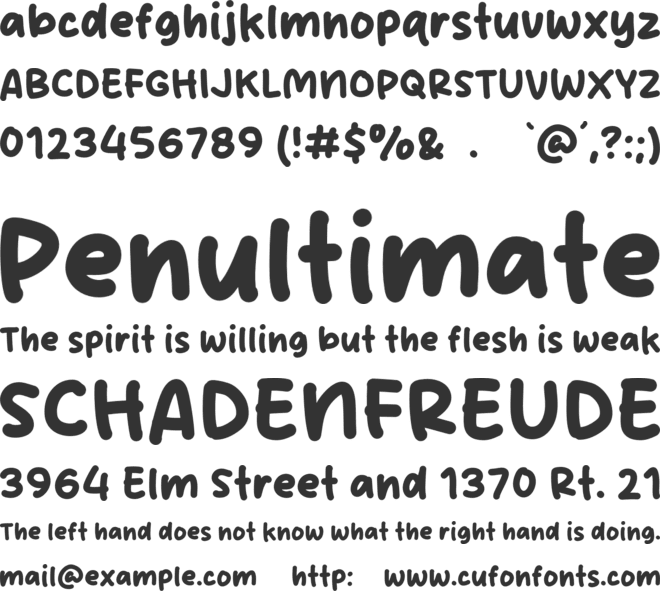 Litte Salty font preview