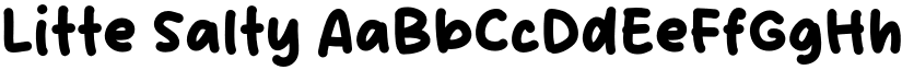 Litte Salty font