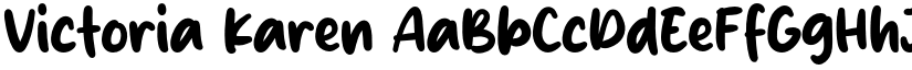 Victoria Karen font