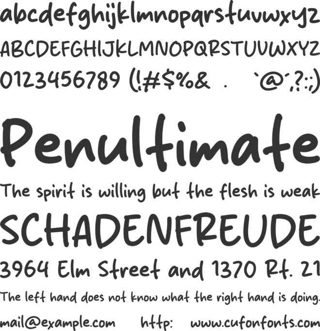 Blinky Stright font preview