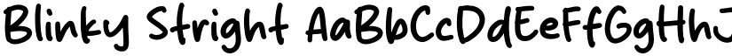 Blinky Stright font