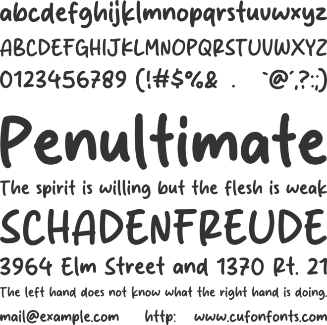 Simple Krush font preview