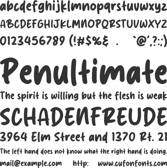 Milk Cake font preview