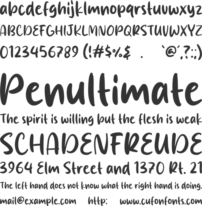 Blue Shine font preview