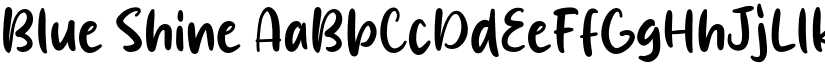 Blue Shine font