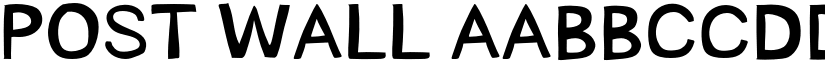 Post Wall font download