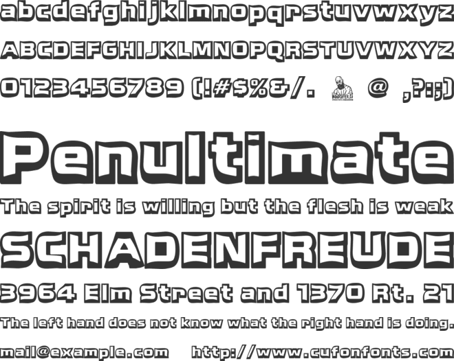 Chiringuito Espacial font preview