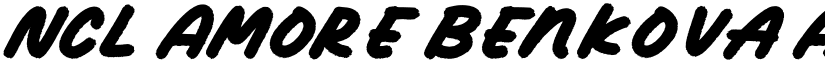 NCL Amore Benkova font download