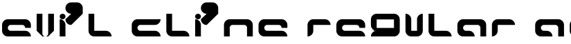 Evil cline font download