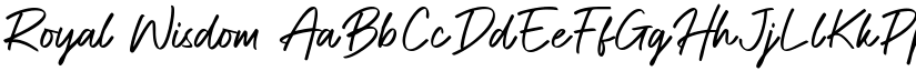 Royal Wisdom font download