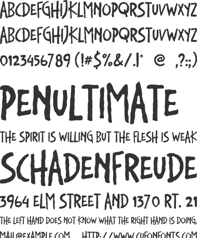 Bloxine font preview