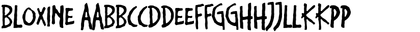 Bloxine font