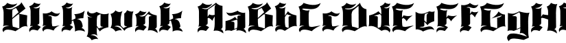 Blckpunk font