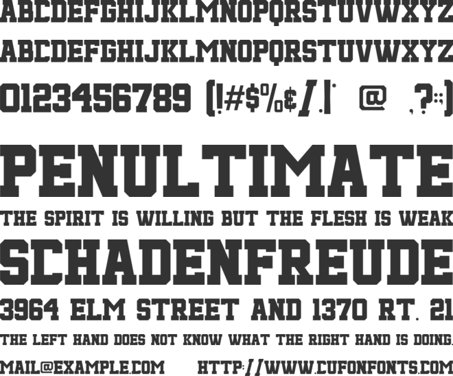 Blaze Knock font preview