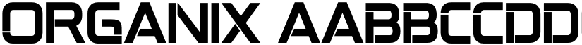 Organix font