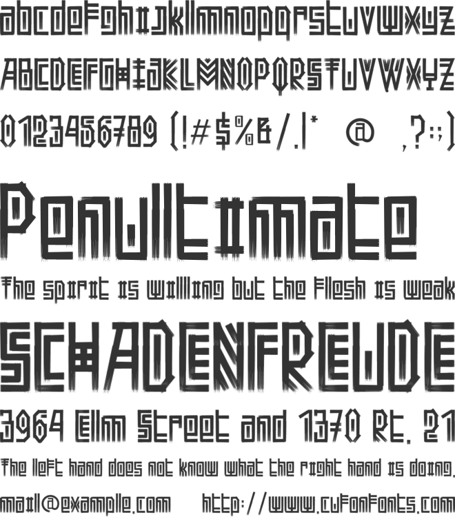 Aztec Beat font preview