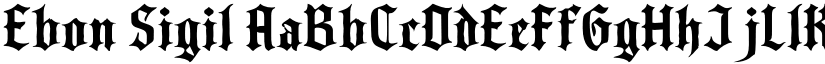 Ebon Sigil font download