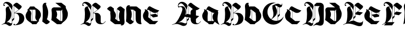 Bold Rune font