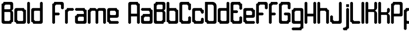 Bold Frame font